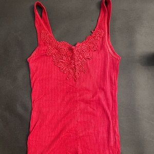 hollister ribbed tank top
